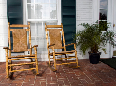 Rocking chairs on a Plantation Home Porch