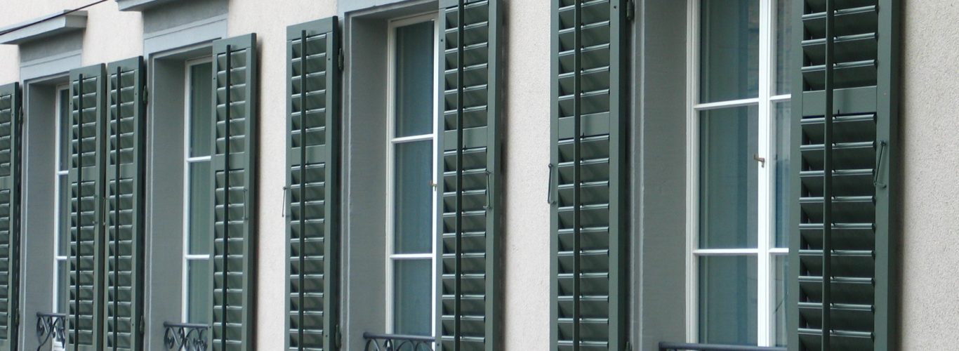 Panel Shutters Brighton - windows with shutters open