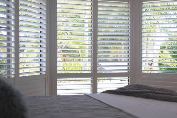 shutters brighton - plantation shutters in bedroom