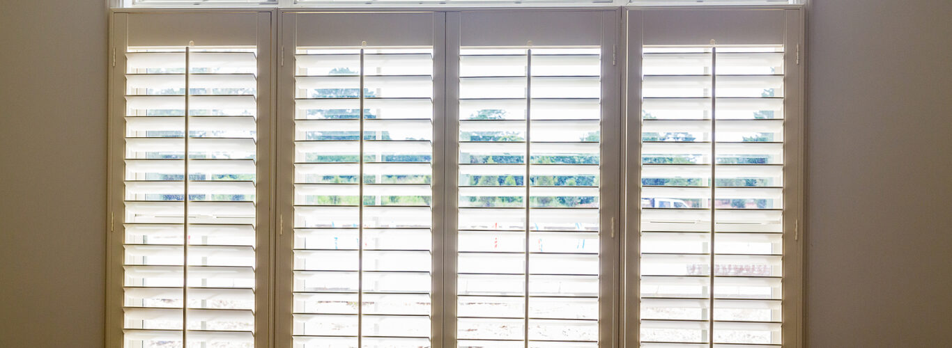 Full height shutters - White-Plantation-Shutters-In-A-Home